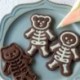 Szín: 3 db szett - 3 db/Szett Halloween sorozat Kreatív medve cica csontváz Rajzfilm móka sütőforma cukormáz keksz