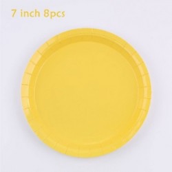 Szín: 7 hüvelykes lemez 8db7 - Kegiatan Tema Ulang Tahun Seri Es Krim Peralatan Makan Sekali Pakai Sendok Pertemuan Pesta