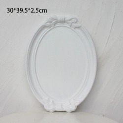 Szín: fehér L - Ornamen Nampan Masuk Angin Log Busur Piring Ruang Tamu Meja Kopi Buah Piring Buah Panci Makanan Pennutup