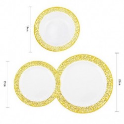 Szín: 26cm 20db - Piring Plastik Sekali Pakai 20 Buah Alat Makan Transparan Potongan Phnom Penh Perlengkapan Pesta Ulang Tahun