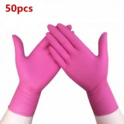 Szín: 50db2 - 100 Buah Sarung Tangan Nitril Lateks Universal Sekali Pakai az Alat Memanggang Rumah Tangga Pembersih Kebun