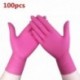 Szín: 100db3 - 100 Buah Sarung Tangan Nitril Lateks Universal Sekali Pakai az Alat Memanggang Rumah Tangga Pembersih Kebun