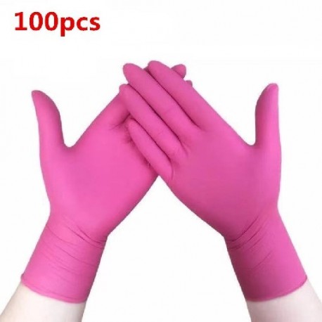 Szín: 100db3 - 100 Buah Sarung Tangan Nitril Lateks Universal Sekali Pakai az Alat Memanggang Rumah Tangga Pembersih Kebun