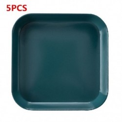 Szín: J - 9 Buah/Set Piring Hidangan Penutup Bulat Pola Marmer Dapur Imitasi Melayani Piring Porselen Saláta Piring Bulat