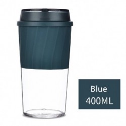 Szín: 400 ml kék - Kualitas Tinggi 300Ml/400Ml Bahan Tritan Botol Air Antibocor Botol Minum BPA Gratis Cangkir Kopi Anti-panas