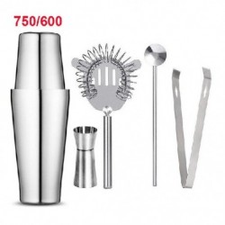 Szín: Boston 5db 750x600 - Upor 2 Buah/Set Pengocok Boston 750/600/450Ml Alat Koktail Baja Tahan Karat Aksesori bár csapos