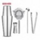 Szín: Boston 5db 600x450 - Upor 2 Buah/Set Pengocok Boston 750/600/450Ml Alat Koktail Baja Tahan Karat Aksesori bár csapos