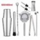 Szín: Boston 9db 600x450 - Upor 2 Buah/Set Pengocok Boston 750/600/450Ml Alat Koktail Baja Tahan Karat Aksesori bár csapos