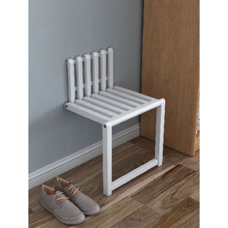 Szín: B - Kursi Lipat Tersembunyi Dipasang Di Dinding Kursi Teras Kayu Solid Sepatu Pintu Kamar Mandi Bangku Kabinet Sepatu