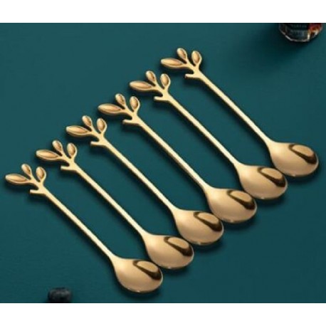 Szín: G--6 részes készlet - Kotak Penyimpanan Sumpit Sendok Kecil Dekorasi Rumah Dapur Meja Makan Penyimpanan Garpu Buah Baja