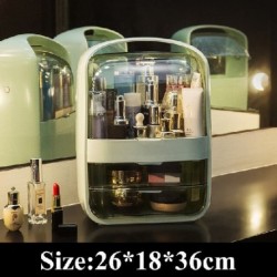 Szín: 15 - Smink szervező Kotak Penyimpanan Kosmetik Jenis Laci Kotak Masker Desktop Menyelesaikan Rak Tahan Debu Lipstik