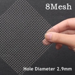 Szín: 8 Mesh 2,9 mm - 100x50cm 304 rozsdamentes acél háló szűrő háló fém elülső javítás Fix szövött huzal