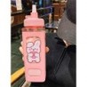 Űrtartalom: 900 ml - Kawaii Bear kulacs lányoknak Aranyos műanyag nyári iskolai italos palack csészékkel BPA mentes 700