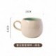 Szín: tiszta - Kávéscsésze kerámia pohár Ins Nagy értékű bögre fedéllel és kanál vizes csésze Otthoni reggeli