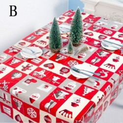 Szín: B Négyzetrács - Újévi asztaldíszek 2021 Eldobható terítő KarácsonyX Natal Xmas Decor \\dornos para arbol de