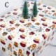 Szín: B Négyzetrács - Újévi asztaldíszek 2021 Eldobható terítő KarácsonyX Natal Xmas Decor \\dornos para arbol de