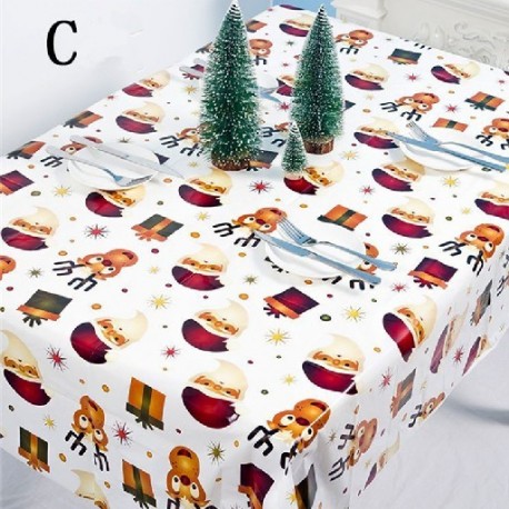 Szín: C elf santa - Újévi asztaldíszek 2021 Eldobható terítő KarácsonyX Natal Xmas Decor \\dornos para arbol de navidad