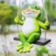 Szín: Teddy Grey - Kreatív Aranyos Békák Macska Kutya Gyanta fekvő Mikulás szobor Beltéri kültéri Dekoráció Dísz