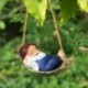 Szín: Teddy White - Kreatív Aranyos Békák Macska Kutya Gyanta fekvő Mikulás szobor Beltéri kültéri Dekoráció Dísz