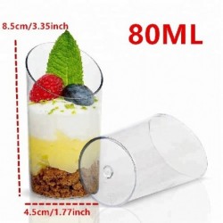 Szín: 40db1 - 40 DB Mousse Desszert Szív alakú csészék Műanyag pudingpohár Születésnapi Esküvői Fagylalt2 Eldobható