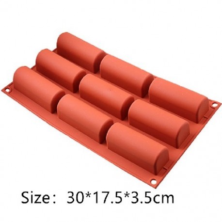 Szín: 9 lyuk - 9/30 lyukú szilikon tortaforma geometriai kocka négyzet alakú konyhai sütőeszköz Brownie sifon formák