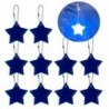 Szín: Pearl Blue - 10db Gyermekbiztonsági Reflektorok Kulcstartók Stílusos Fényvisszaverő Stars Gear Hátizsákok
