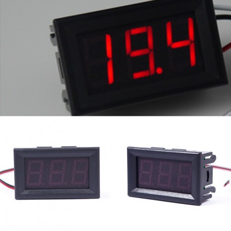 1 db DC 0-30V piros LED 3 digit voltmérő voltméter