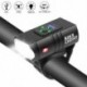 Szín: USB kábellel - T6 LED kerékpáros lámpa első USB újratölthető MTB országúti hegyi kerékpár lámpa zseblámpa 6