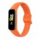 Fekete szín - Puha szilikon óraszíj Samsung Galaxy Fit 2 SM-R220 Correa óraszíj Samsung Galaxy Fit 2 karkötő