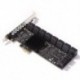 Szín: 20 port - 16/20 portos SATA PCIE adapter PCI-Express X1-SATA 3.0 vezérlő bővítőkártya PCIe-SATA III konverter 6Gbps