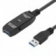 Szín: 20m - Aktív USB 3.0 hosszabbító kábel 5M 10M 20M erősítővel USB 3.0 A típusú dugasz-alj USB 3.0 hosszabbító