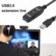 Szín: 20m - Aktív USB 3.0 hosszabbító kábel 5M 10M 20M erősítővel USB 3.0 A típusú dugasz-alj USB 3.0 hosszabbító