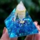 Szín: 04 - Kristály drágakő piramis meditáció gyógyító otthoni irodai művészeti figura dekoráció