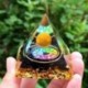 Szín: 04 - Kristály drágakő piramis meditáció gyógyító otthoni irodai művészeti figura dekoráció