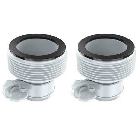 Szín: 2db - Az Intex 29061E B típusú Intex medence tömlőadapter bilincse a szerelvényeken Konverter Intex tömlőadapter