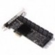 PCI-E Sata Adapter 1X 4X PCIE Sata PCI Express bővítőkártya 20 Port X1 X16 PCI Sata Controller PCIE3.0 Add On Cards
