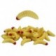 Piros szín - 50db horgászcsali 2cm-es kukac Grub ponty horgászat puha csali Élethű féreg szilikon mesterséges csali illat