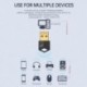 USB Bluetooth 5.0 adóvevő USB Dongle zenei vezeték nélküli adapter PC számítógéphez laptop fülhallgató hangkulcs