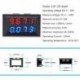 DC 0-100V 10A Digitális Voltmérő Ampermérő 0,28&quot  Dual LED kijelző Feszültség Árammérő Tesztelő Érzékelő