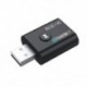 2 az 1-ben USB vezeték nélküli Bluetooth 5.0 adó-vevő EDR adapter 3,5 mm-es AUX TV-hez PC fejhallgató Otthoni sztereó