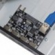 Szupersebességű PCI-E 4 portos USB 3.0 5Gbps PCI Express bővítőkártya USB 3.0 5,25 hüvelykes előlapi elosztó hub