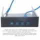 Szupersebességű PCI-E 4 portos USB 3.0 5Gbps PCI Express bővítőkártya USB 3.0 5,25 hüvelykes előlapi elosztó hub
