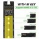 M2 SSD tok USB 3.1 10Gbps alumínium mobil merevlemez PCIE NVMe M-Key M.2 Solid State Drive Box SSD külső házhoz