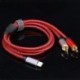 Hossz: 0,5M - USB C RCA audiokábel C típusú USB apa-2 RCA dugós audiokábel adapterkábel Sumsung Xiaomi Huawei táblagép