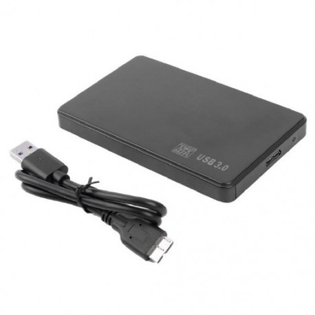 Szín: USB 3.0 - HDD SSD tok USB 3.0/2.0 ház tok 2,5 hüvelykes SATA SSD HDD külső zárás 5 Gbps mobilbox merevlemez adapter