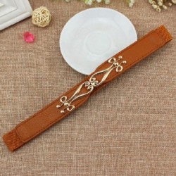 Szín: 12 - Új derékpántos női fekete derékpántok Elasric széles öv arany csat Cummerbund női fekete derékpántos ruha