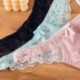 Szín: sötét rózsaszín - Szexi csipke G string bugyi nőknek szatén selyem tanga alsónadrág Női fehérnemű Fehérnemű