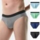 Szín: zöld - Férfi szexi nadrág varrat nélküli Ice selyem fehérnemű Alsónadrág Bikini Meleg alsónemű férfi tangák