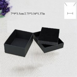 Szín: 5 - 1 db négyzet alakú téglalap ékszer Szervező doboz eljegyzési gyűrű fülbevalóhoz nyaklánc karkötő