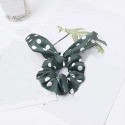 Szín: pezsgő - Új Chiffon Bowknot selyem hajcsiszolók női gyöngy lófarok tartó hajkötők Hajkötél gumiszalagok